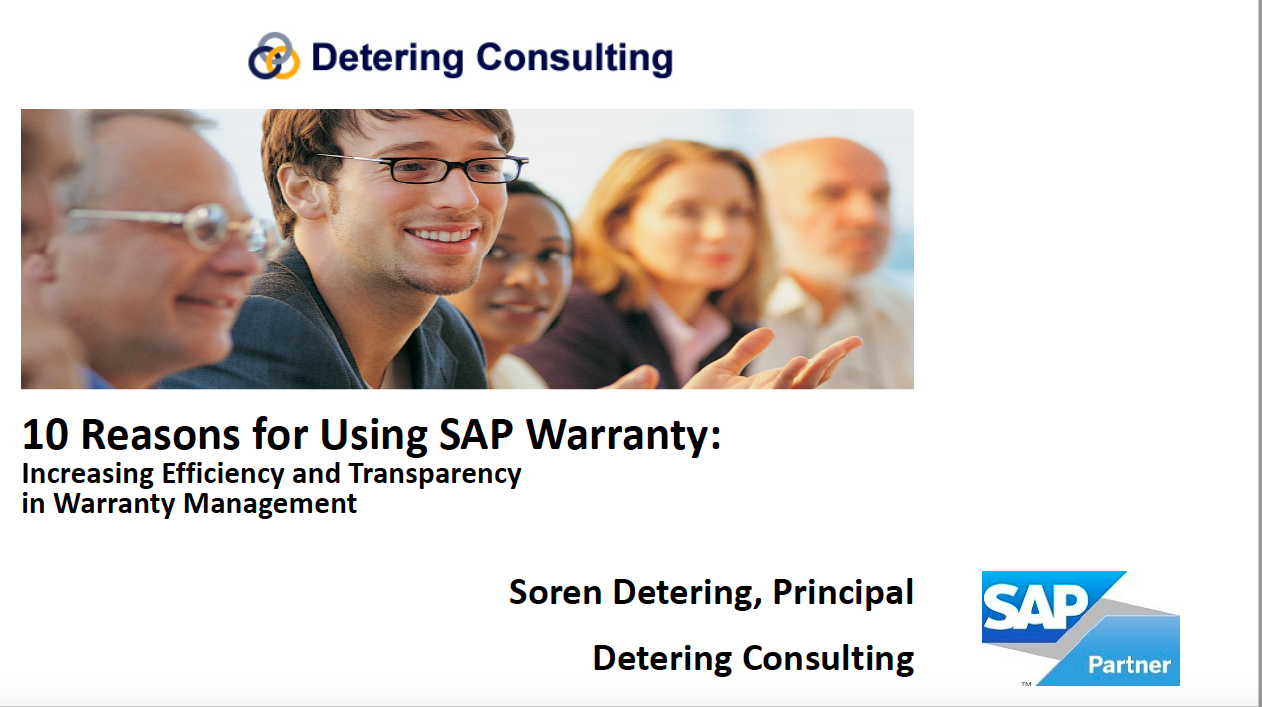 10 Reasons to Use SAP Warranty Management Solution