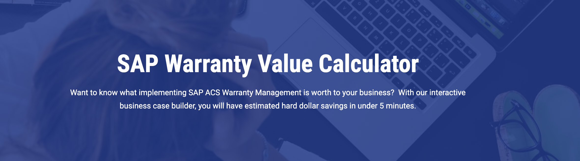 New Warranty Project Savings Calculator Image 