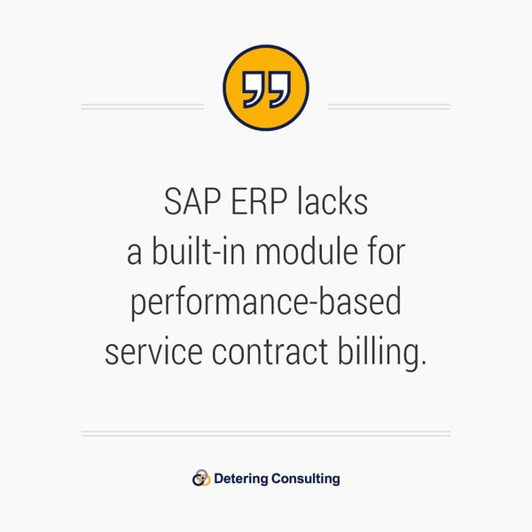SAP service contract billing solution quote1